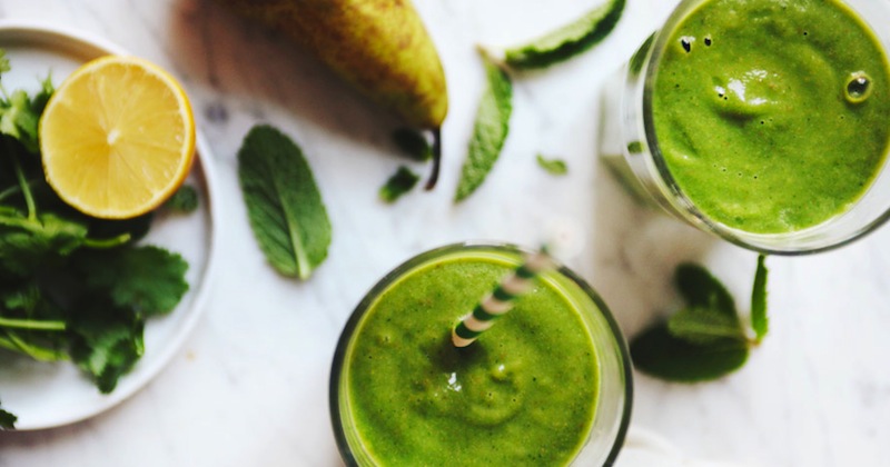 Ginger Mint Pear Smoothie