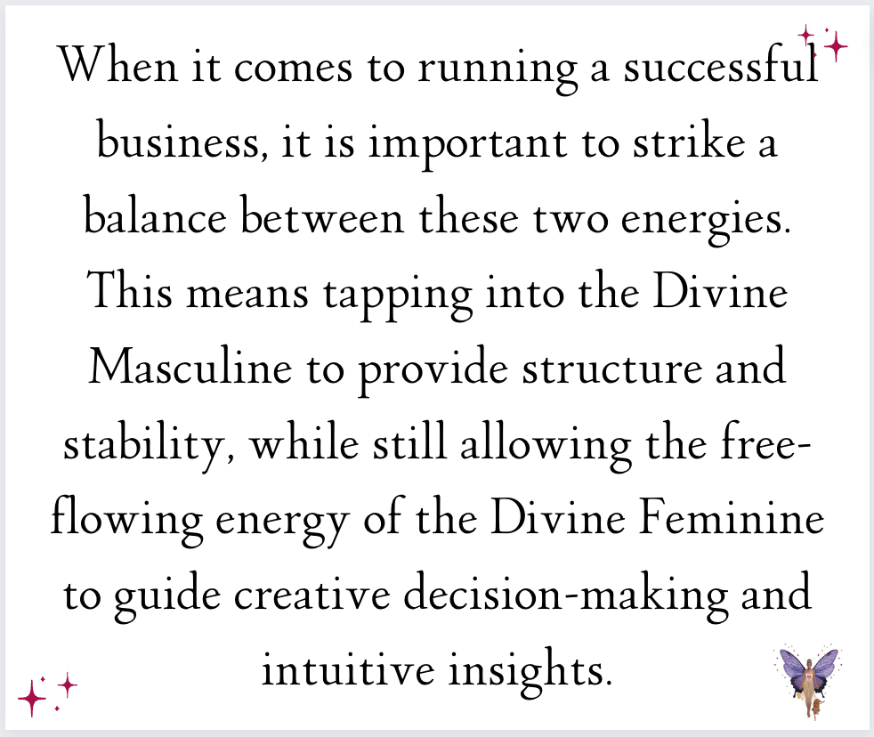 Which Is Better for Business? The Divine Feminine or the Divine Masculine?